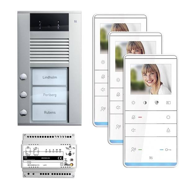 TCS Tür Control Videosprechanlgenset color PVE16030-0010