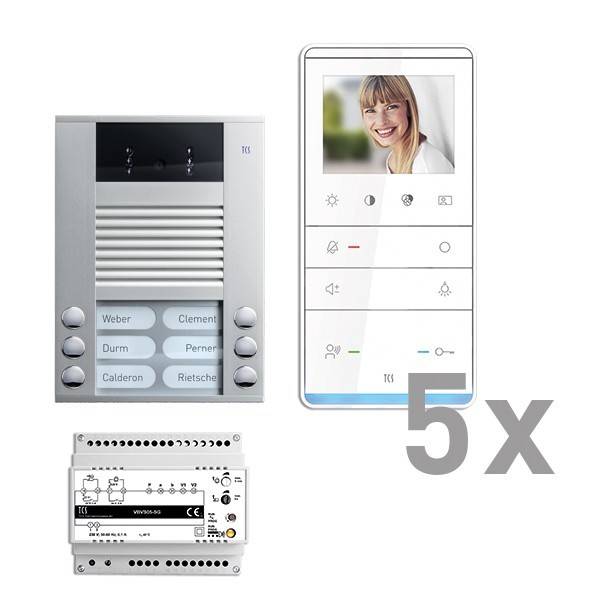 TCS Tür Control Videosprechanlgenset color PVE16050-0010