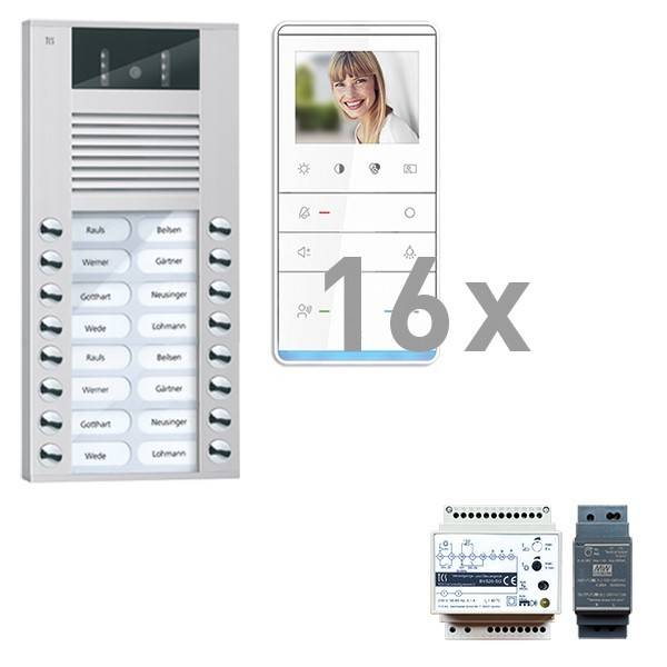 TCS Tür Control Videosprechanlgenset color PVE16160-0010