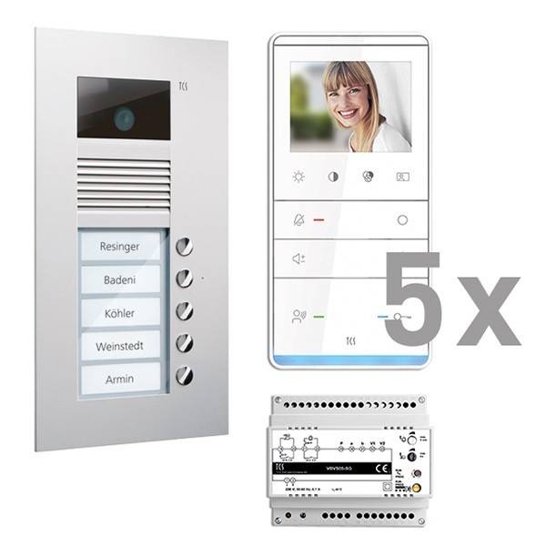 TCS Tür Control Videosprechanlgenset color PVU17050-0010