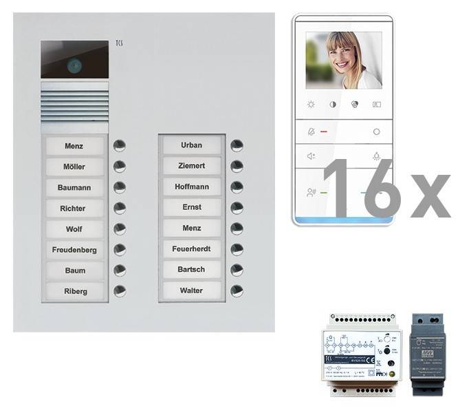 TCS Tür Control Videosprechanlgenset color PVU17160-0010