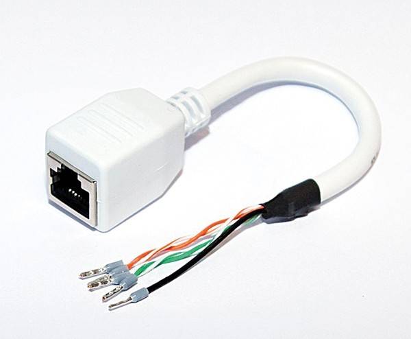 TCS Tür Control RJ45-Kabelpeitsche Cat 5e ZIX1402-0000