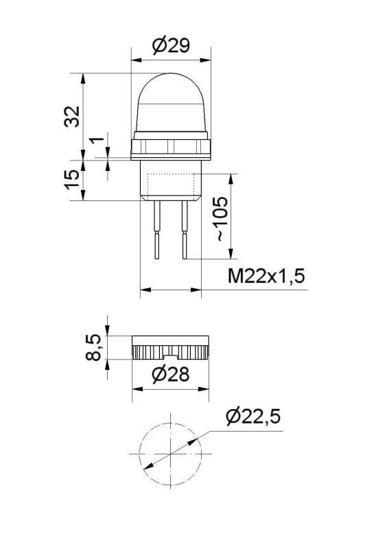 Werma LED-Dauerleuchte EM 23150055