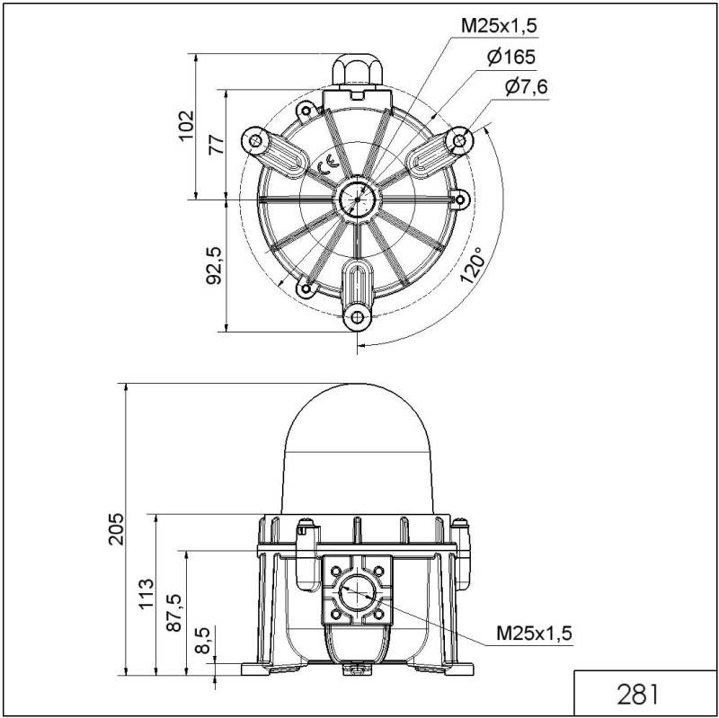 Werma LED-Hindernisfeuer BM 28147068