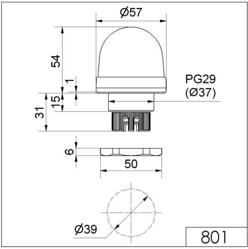 Werma LED-Dauerleuchte EM 80110075
