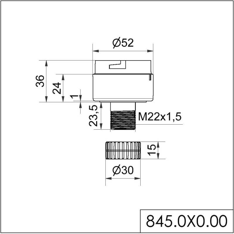 Werma Anschlusselement Cage Cl. 84501000