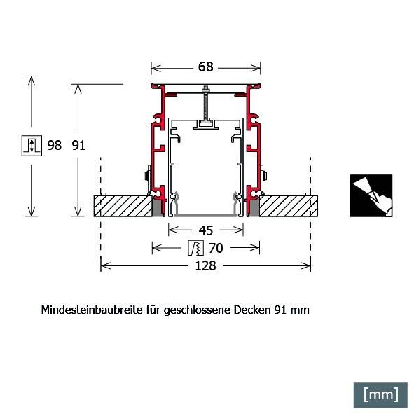LTS Licht&Leuchten Eckrahmen LK-Z 045.003.90 TRI