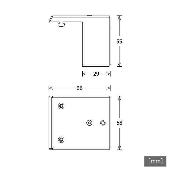 LTS Licht&Leuchten Wandhalter LK-Z 045.114 si