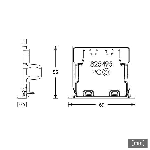 LTS Licht&Leuchten Enddeckel (VE2) LK-Z 060.002 sw