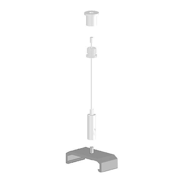 LTS Licht&Leuchten Drahtseilabhängung 3m LK-Z 060.104.03 si