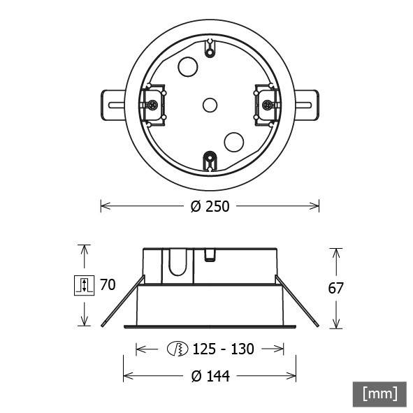 LTS Licht&Leuchten Stromschiene Einbau ST-EMONO/9000-BP-Dws