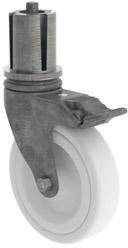 Lenkrolle mit Bremse Durchmesser 125 mm mit Zapfen