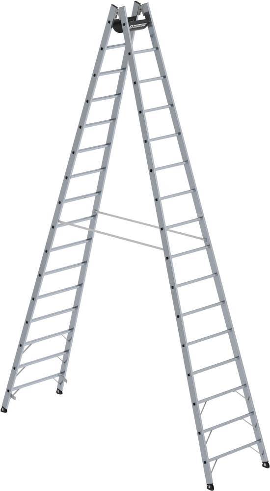 Alu-Stehleiter 2x16 Sprossen Leiterlänge 4,63 m Arbeitshöhe bis 5,95 m
