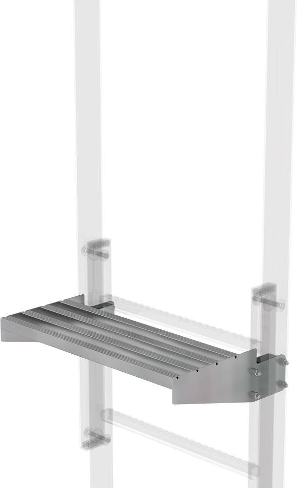 Ausstiegstritt B 520 mm Spaltmaß 150 mm Stahl verzinkt