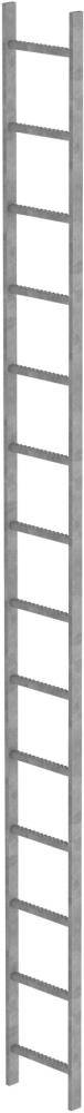 Schachtleiter Stahl verz.B 340 mm 14 Sprossen