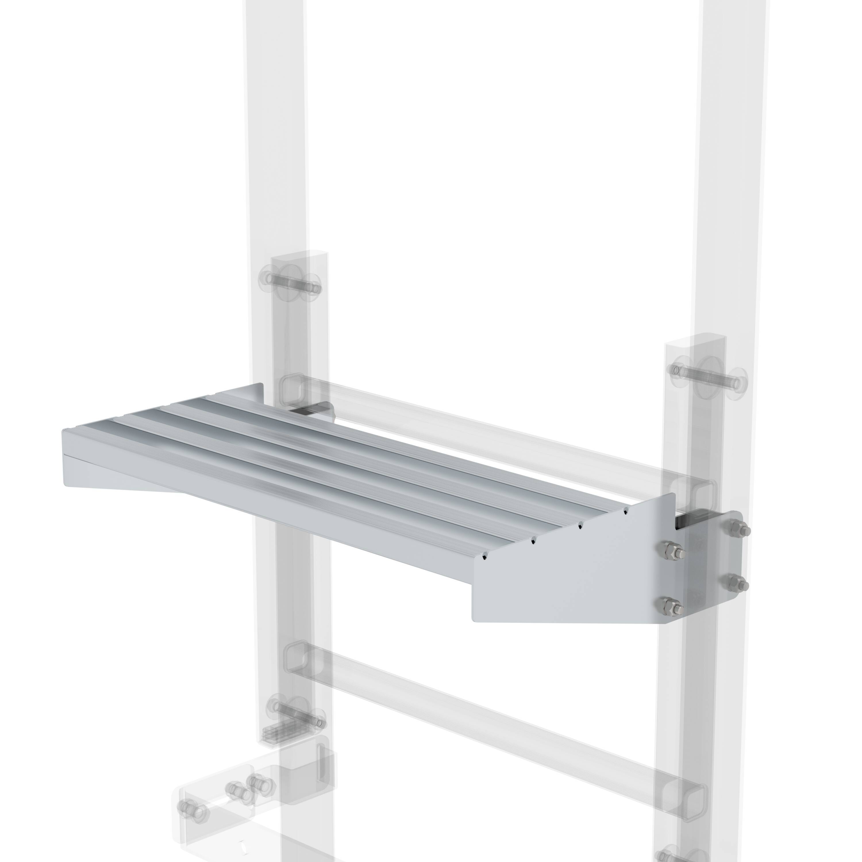 Munk Ausstiegstritt Alu-blank Spaltmaß 250mm