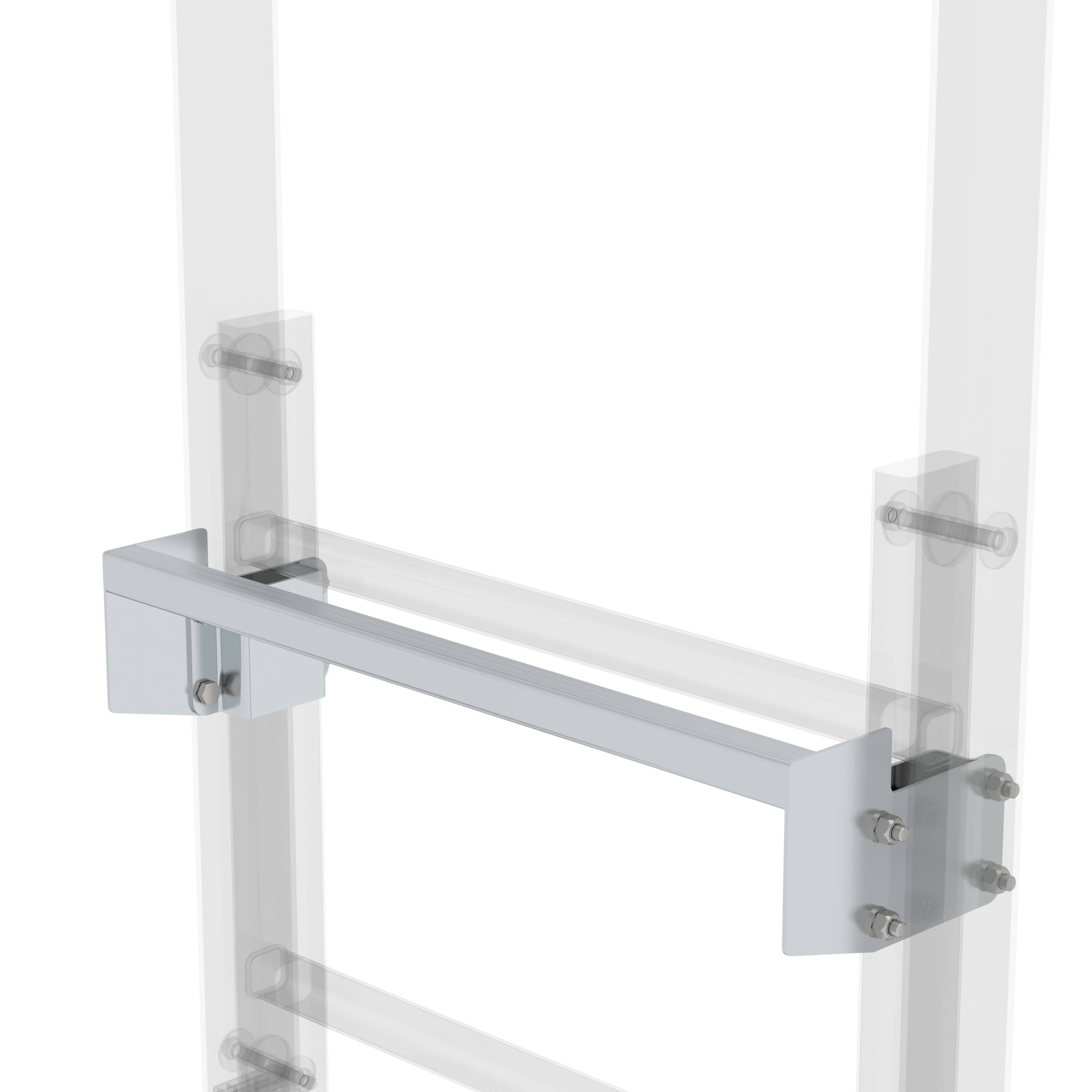 Munk Ausstiegstritt Alu-blank Spaltmaß 100mm
