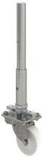 Lenkrolle mit Bremse Durchmesser 200 mm mit Spindel zur Höhenverstellung 300 mm