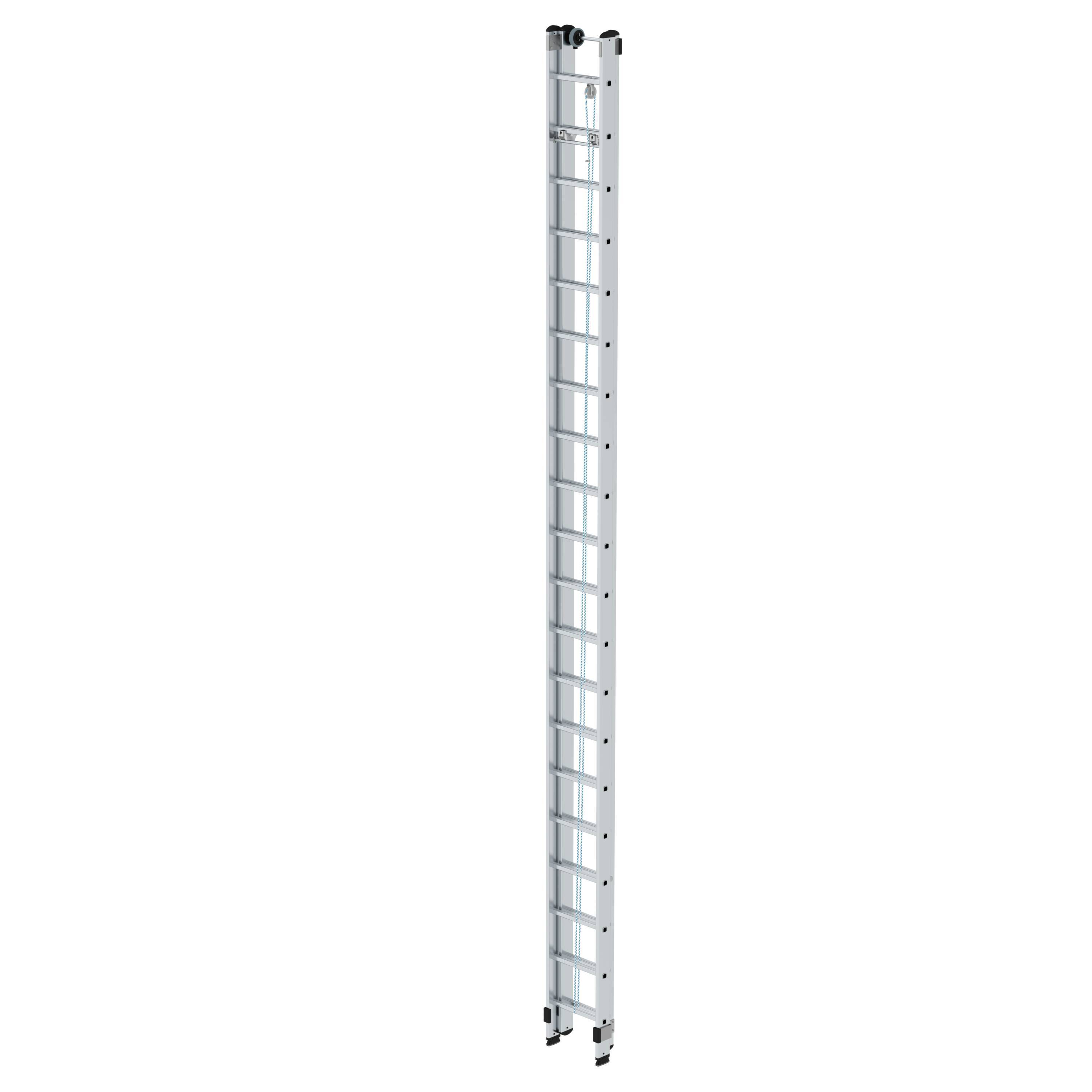 Munk Sprossen-Seilzugleiter 2-teilig ohne Traverse 2x20 Sprossen