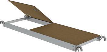 Plattform mit Klappe für Gerüstbreite 2,45 m