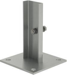 Fußplatte B120xT120 mm Stahl verzinkt