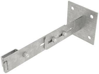 Wandhalter mit Klemmbügelverstellbar 275-375 mm Stahl verzinkt