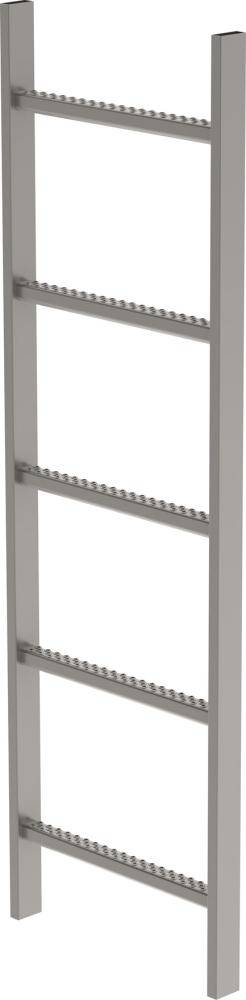 Schachtleiter V4A B 440 mm 5 Sprossen