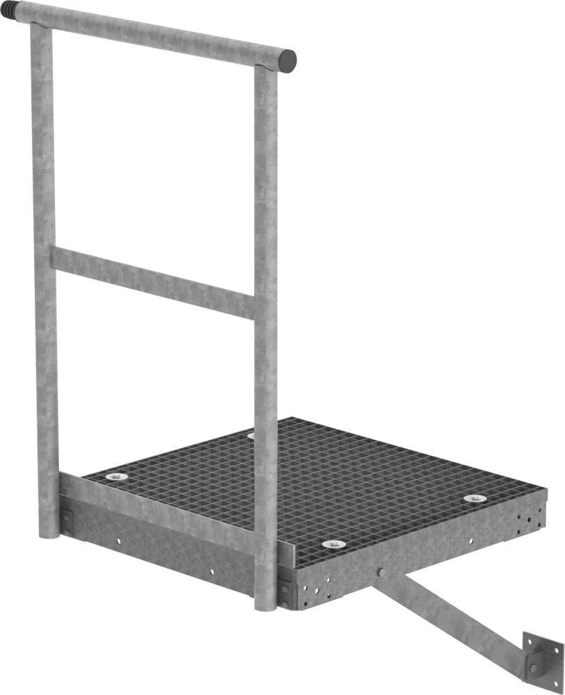 Erweiterungspodest 0,8x0,8 m Stahl verzinkt