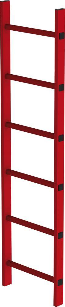 Schachtleiter 6 Sprossen L 1,68 m B450 mm LW 300 mm GFK