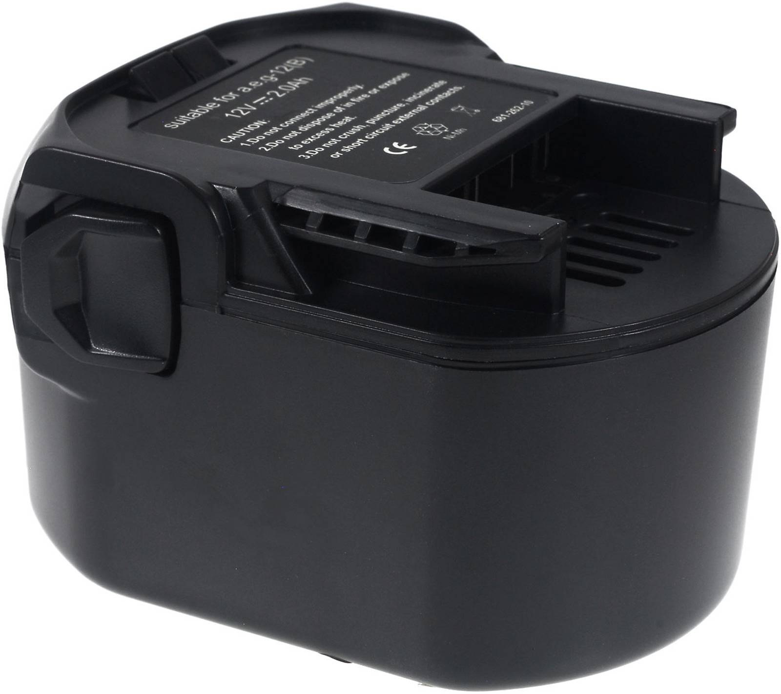 Powery Akku für AEG Lampe FL12 2000mAh NiMH, 12V, NiMH