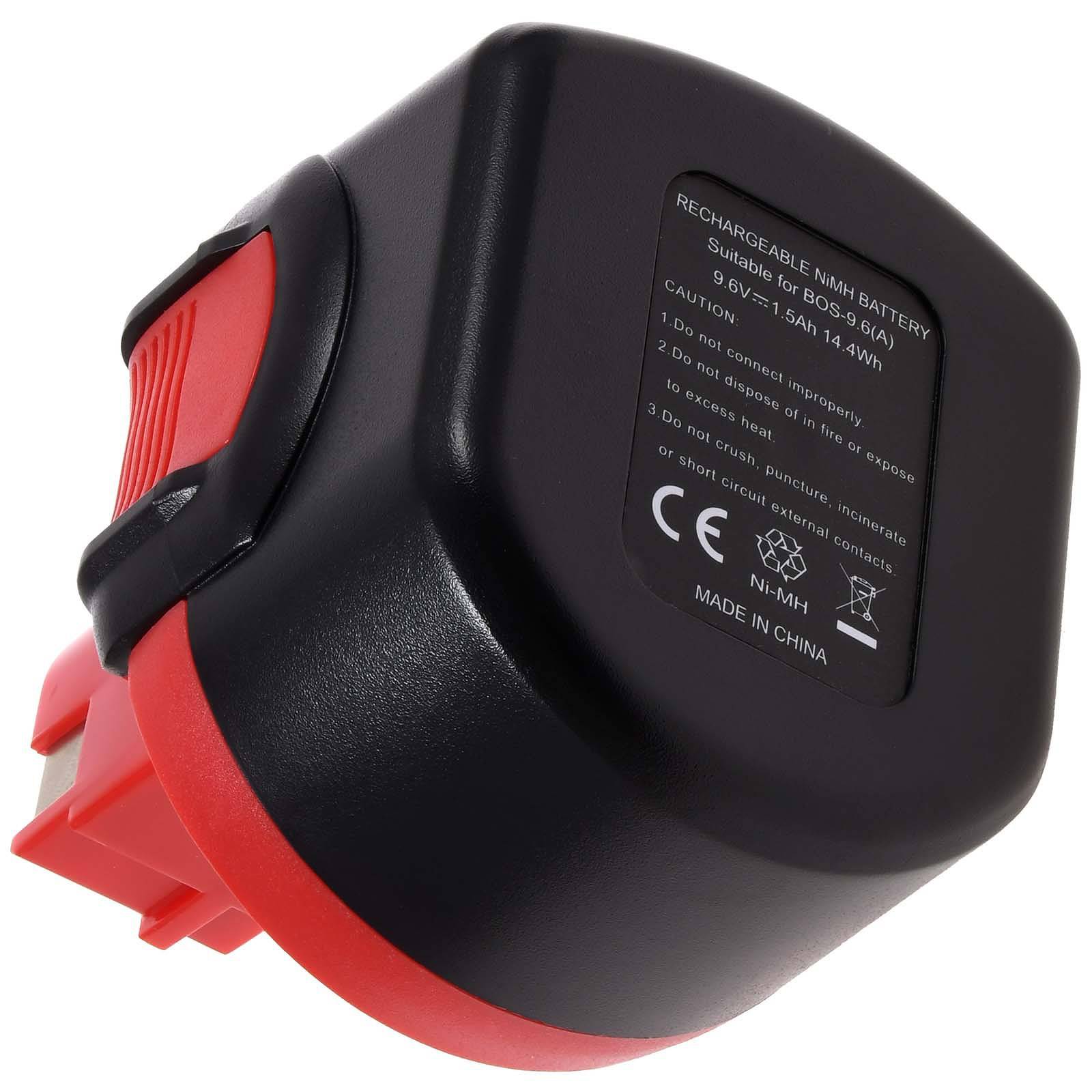 Powery Akku für Bosch Lampe GLi 9,6 NiMH O-Pack 1500mAh, 9,6V, NiMH