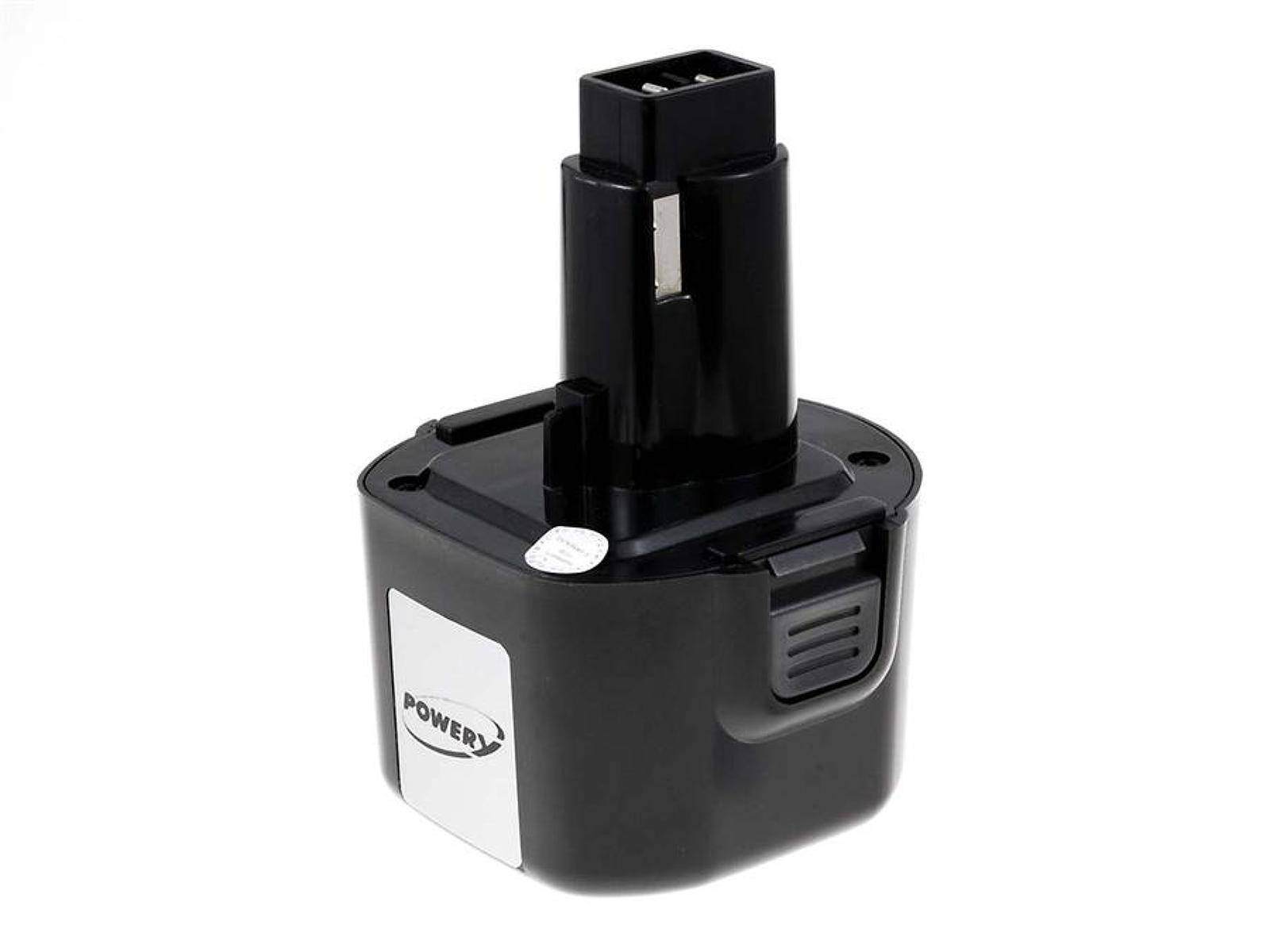 Powery Akku für Black & Decker Bohrschrauber CD9600, 9,6V, NiMH