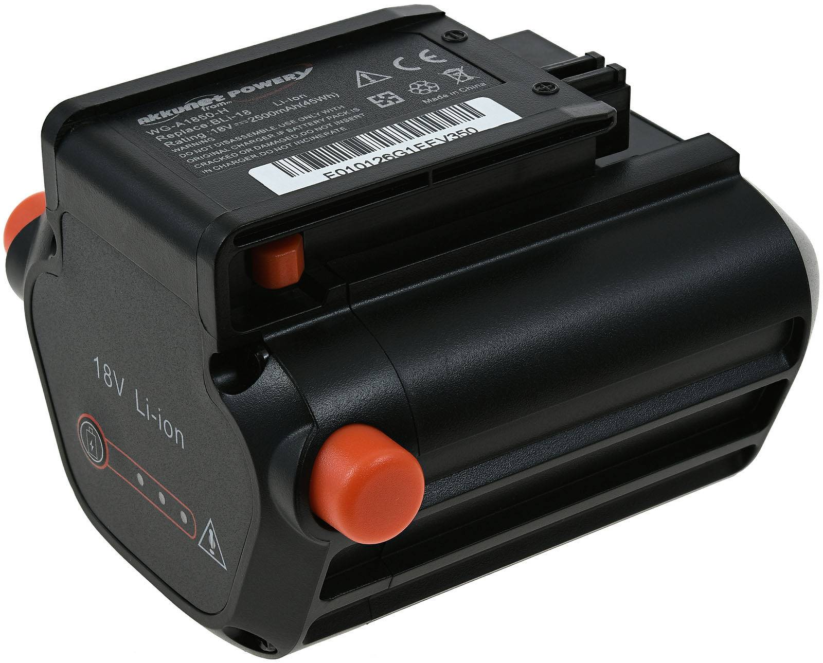 Powery Powerakku für Gardena Typ 09839-20, 18V, Li-Ion