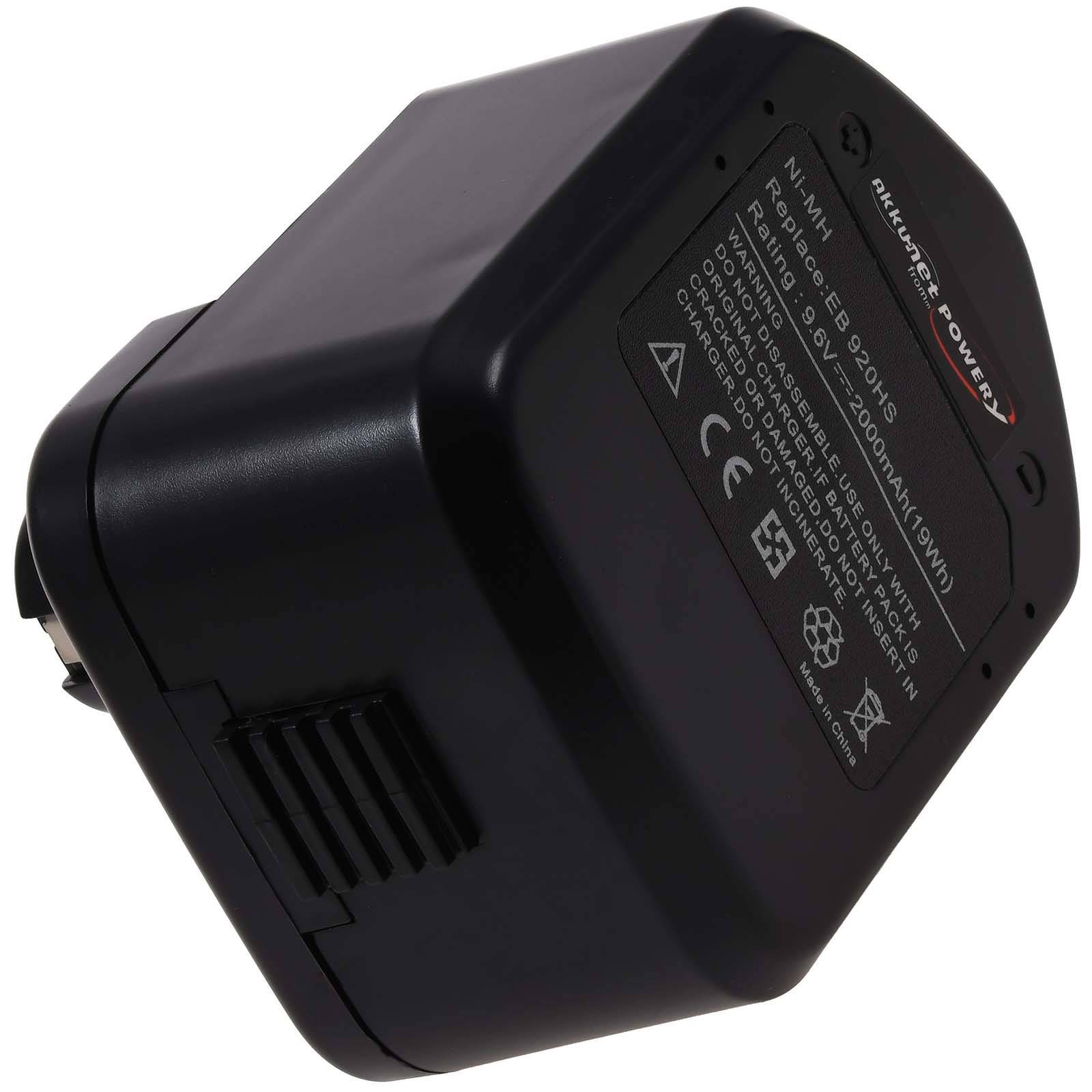 Powery Akku für Hitachi Typ EB930H, 9,6V, NiMH