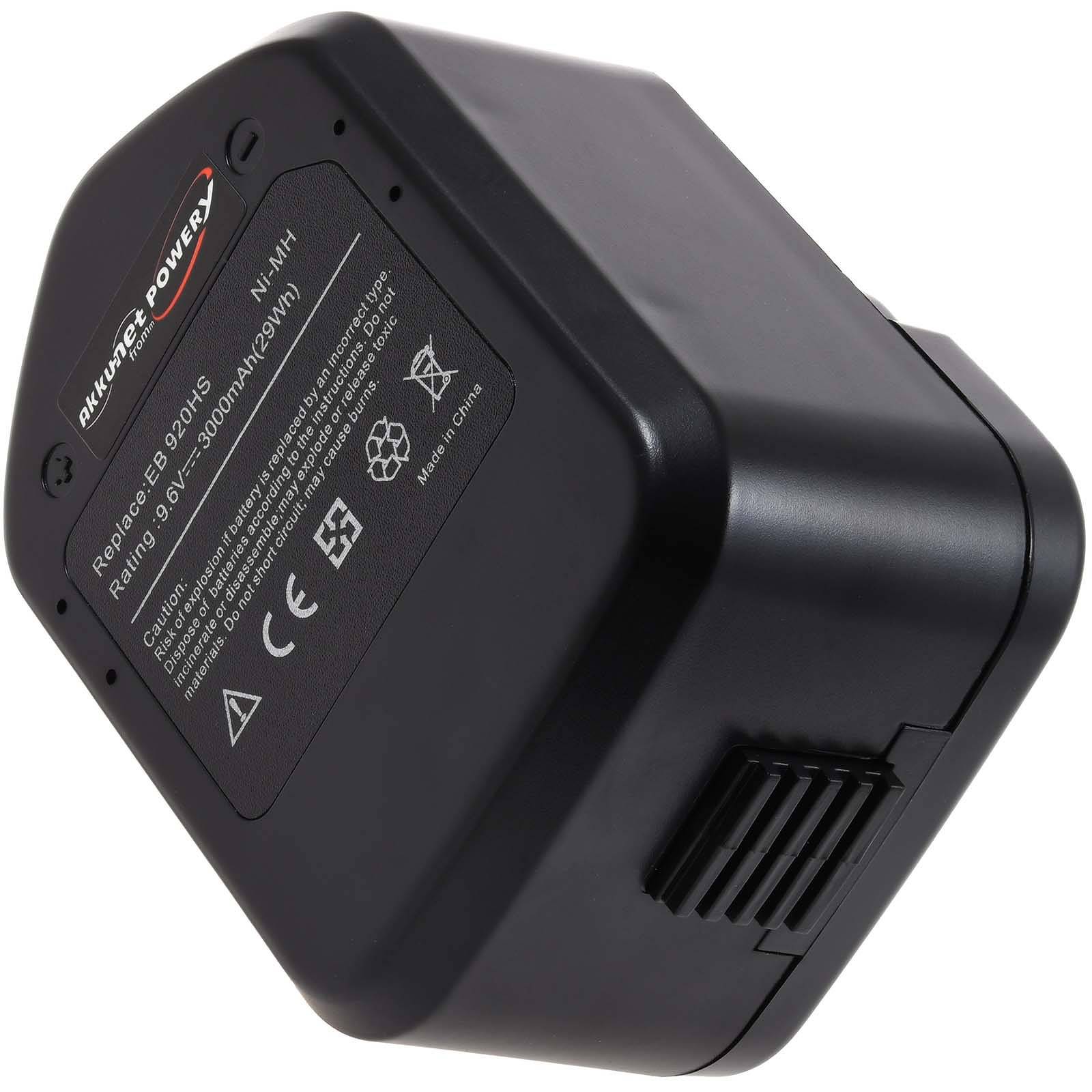 Powery Akku für Würth Typ EB926H 3000mAh NiMH, 9,6V, NiMH