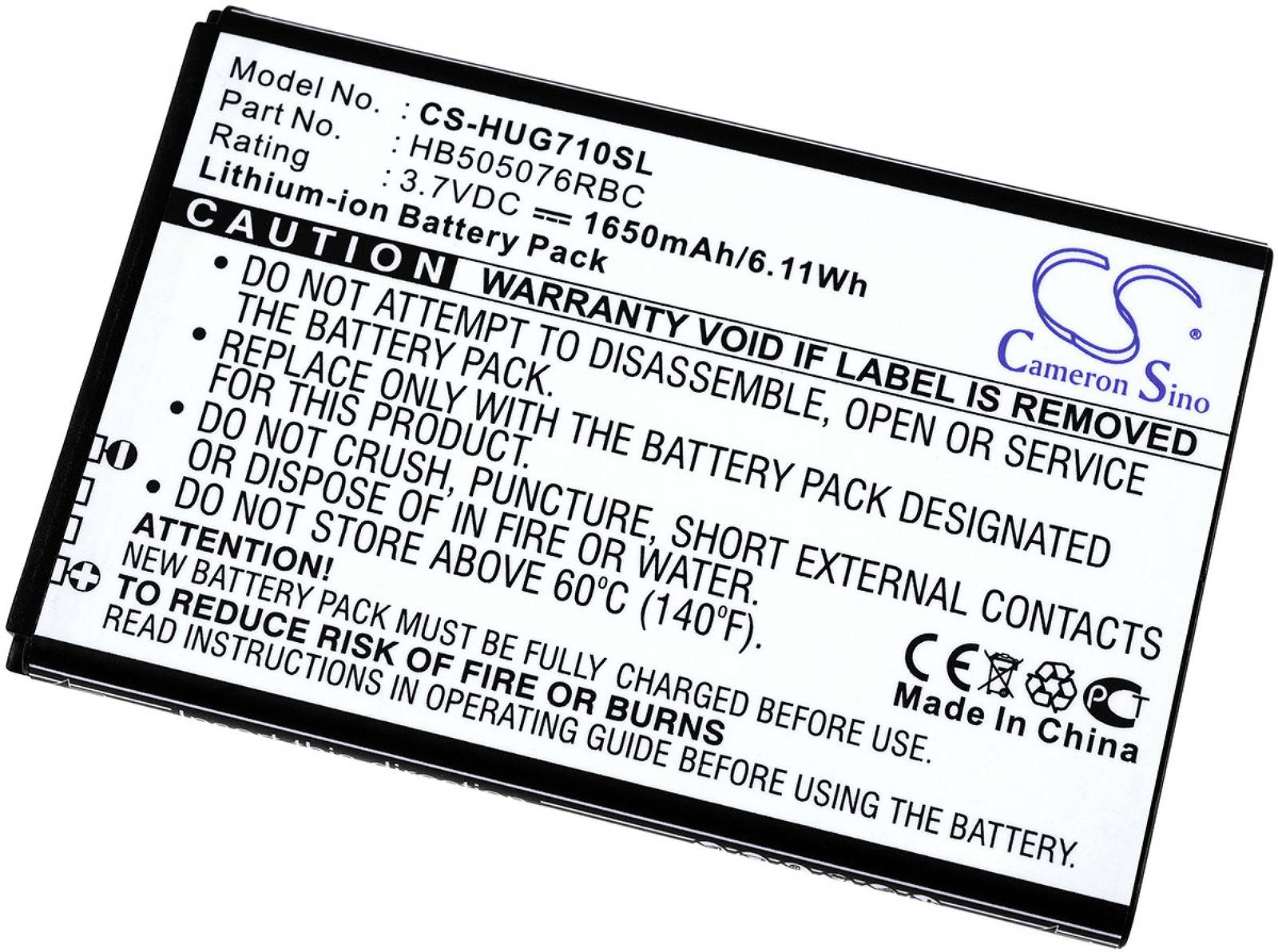 Powery Akku für Smartphone Huawei A199, 3,7V, Li-Ion