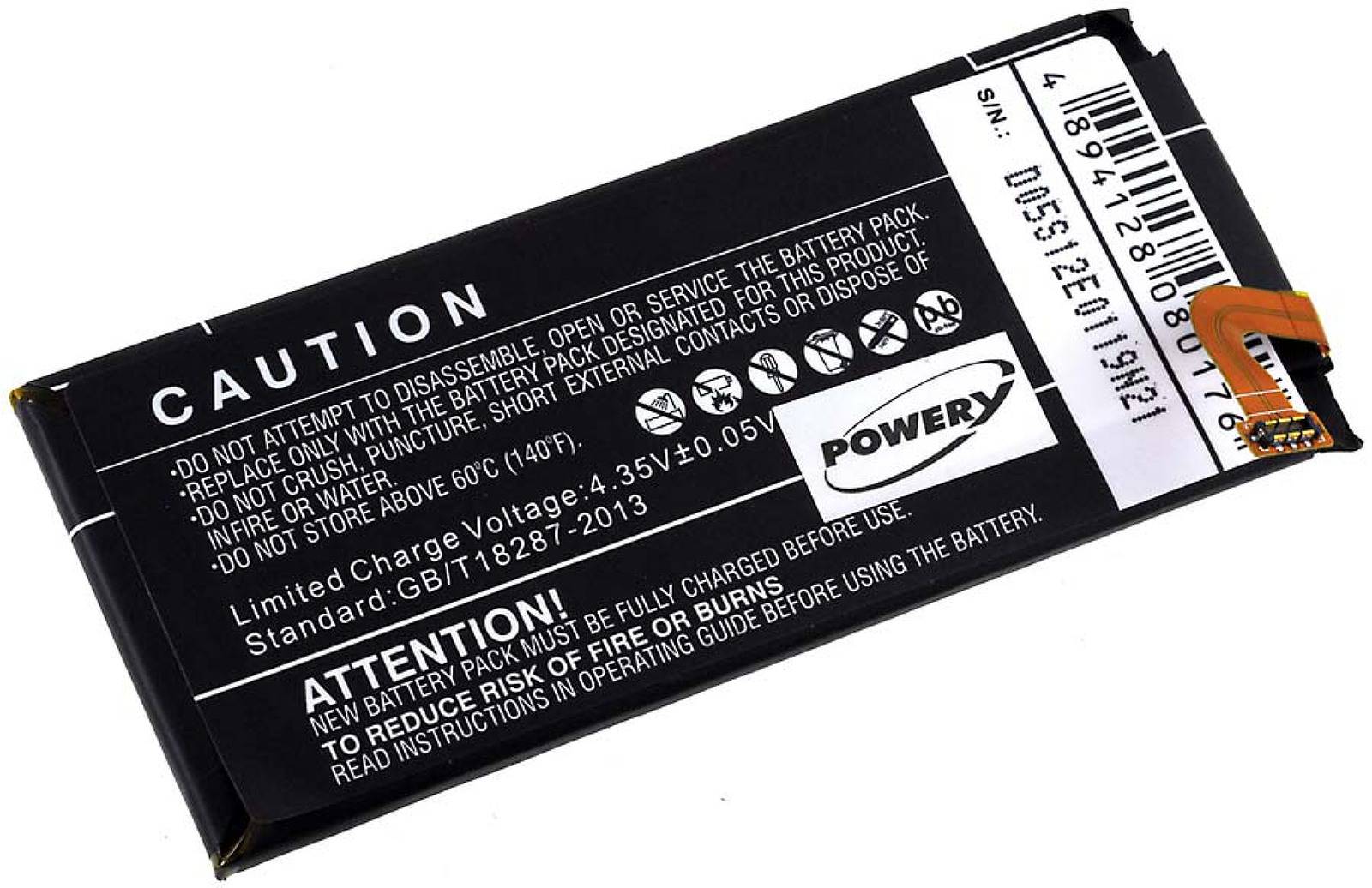 Powery Akku für Huawei Ascend P6, 3,8V, Li-Polymer