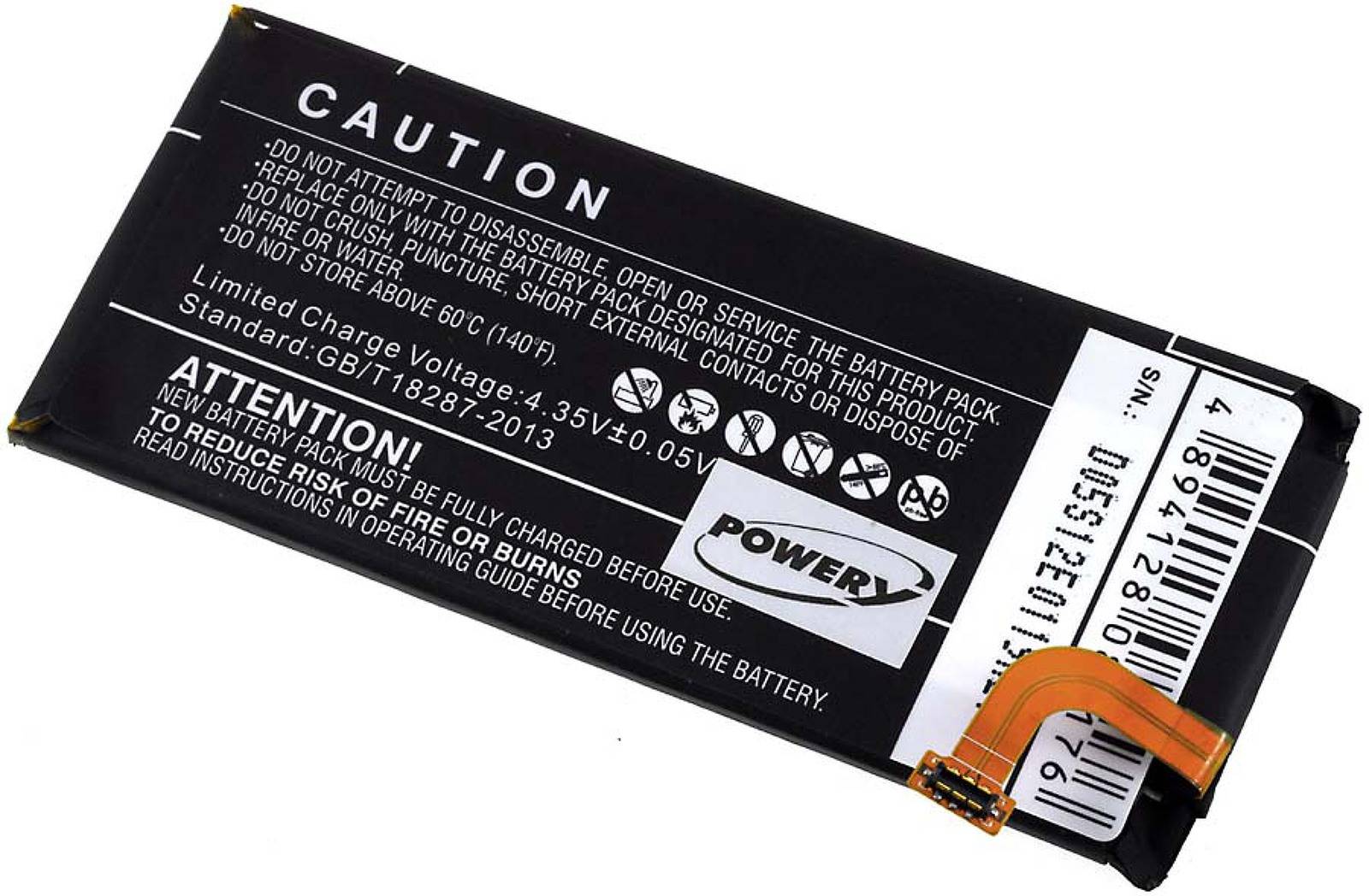 Powery Akku für Huawei Ascend P6, 3,8V, Li-Polymer