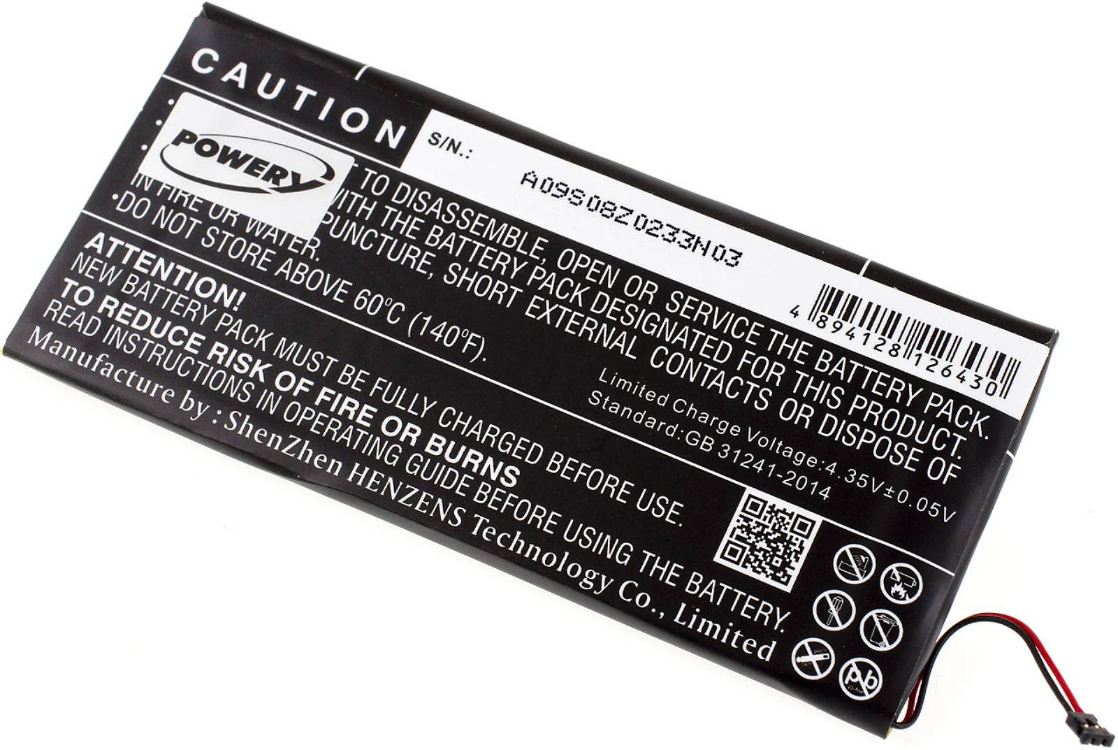 Powery Akku für Smartphone Motorola XT1677, 3,8V, Li-Polymer