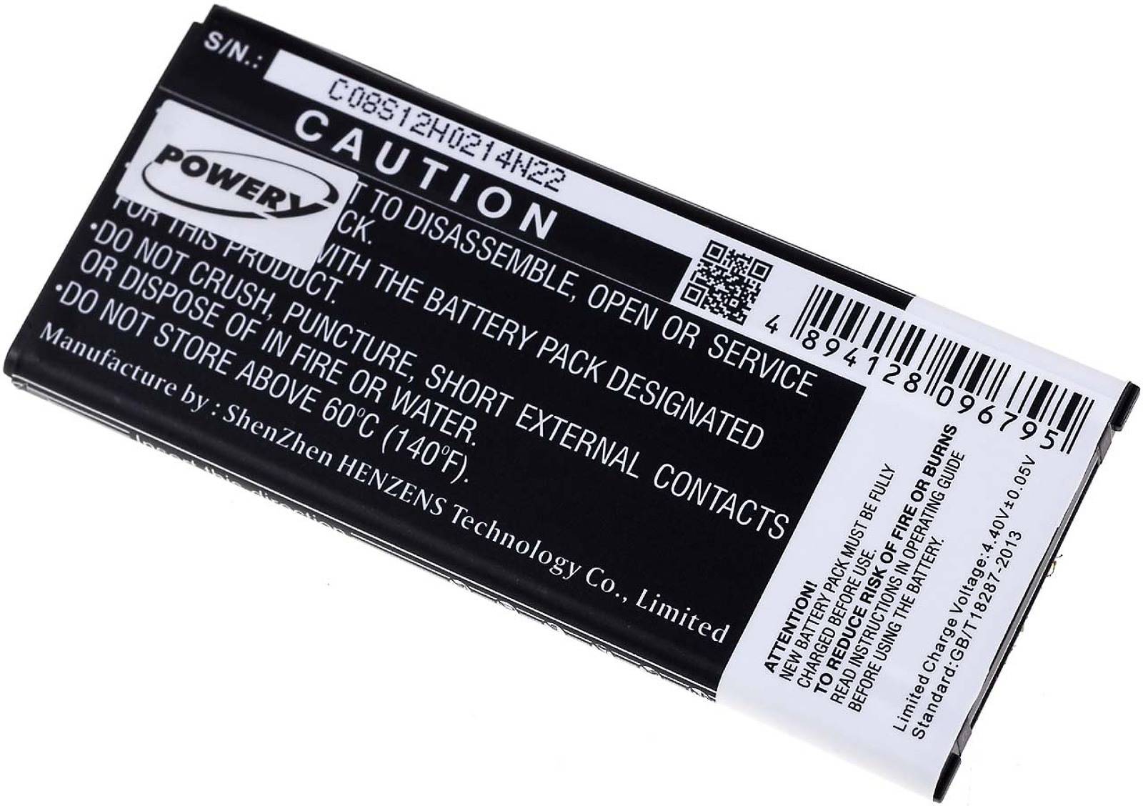 Powery Akku für Samsung SM-N915FY mit NFC-Chip, 3,8V, Li-Ion