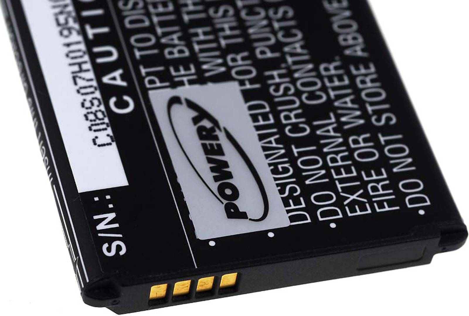 Powery Akku für Samsung Galaxy S5 Neo Duos LTE-A mit NFC-Chip, 3,9V, Li-Ion