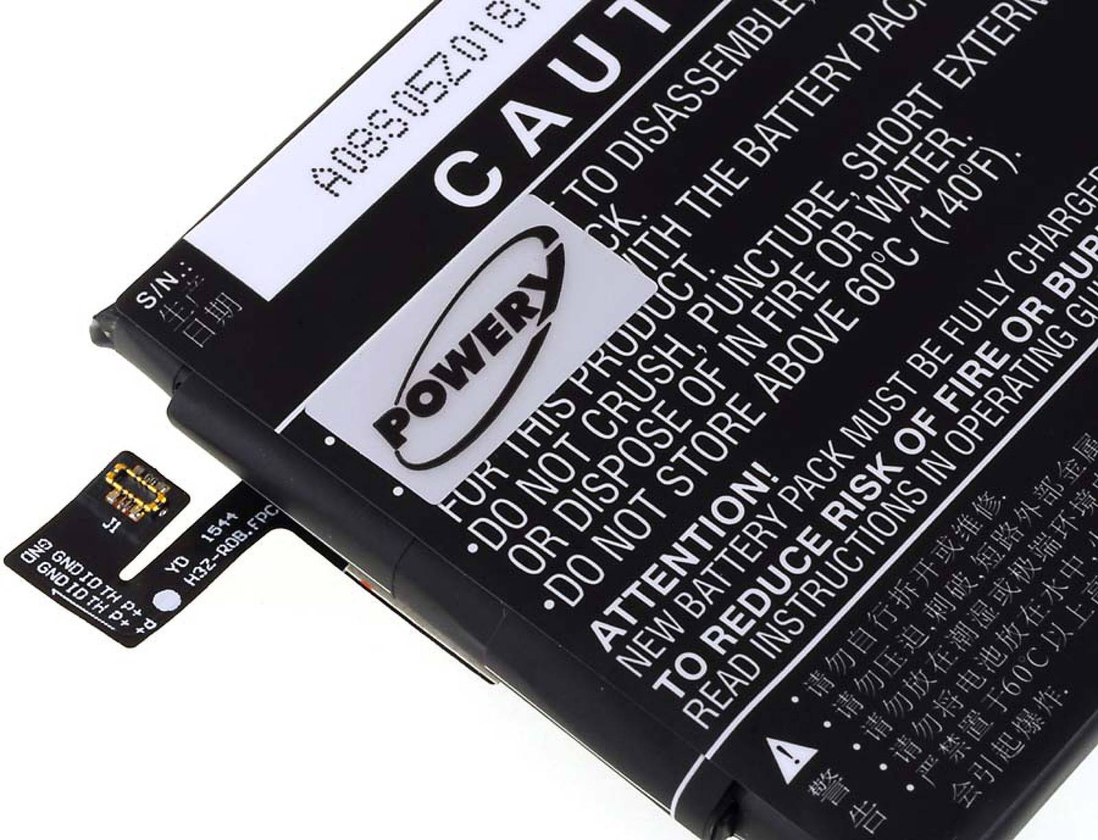 Powery Akku für Xiaomi Note 3 Dual SIM, 3,8V, Li-Polymer