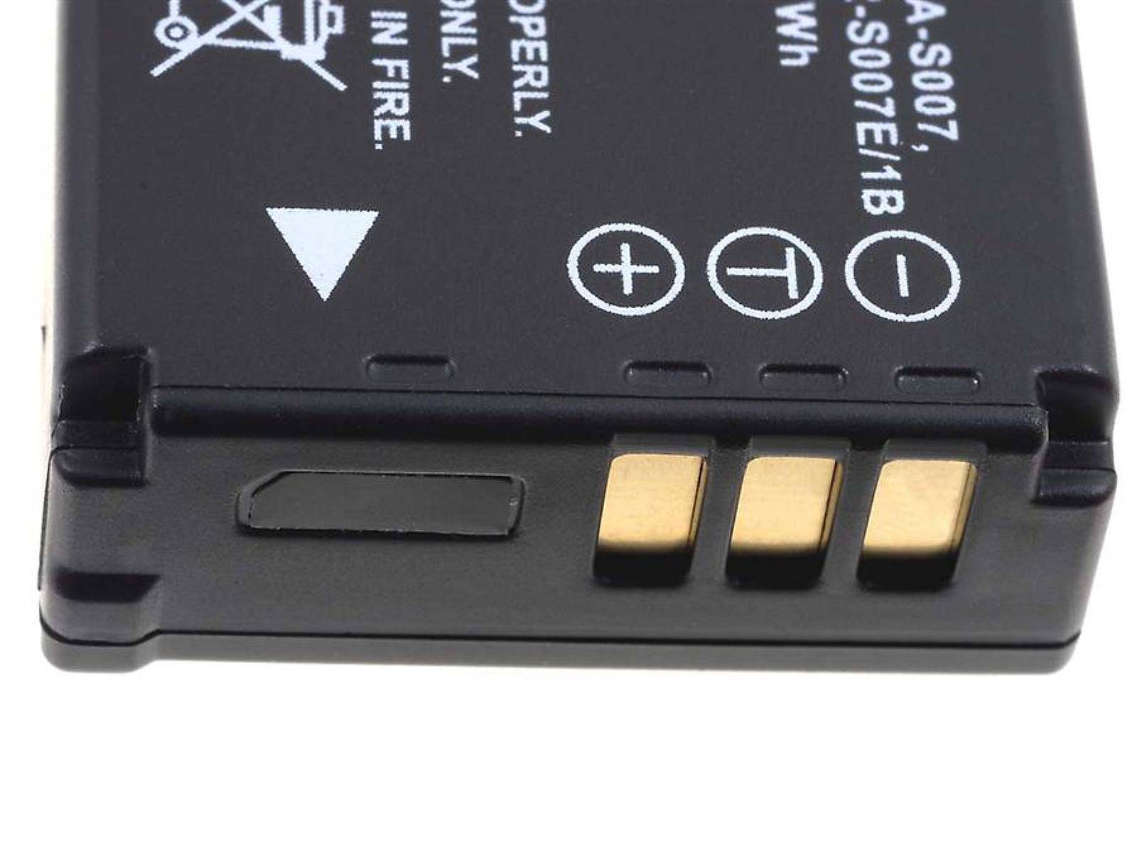 Powery Akku für Panasonic Typ CGA-S007E, 3,7V, Li-Ion