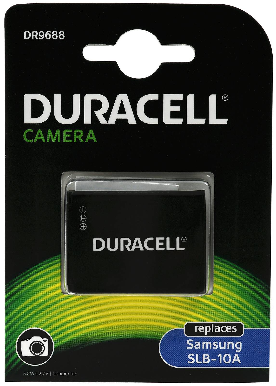 Duracell Akku passend für Digitalkamera Samsung L100 / Samsung L110 / Typ SLB-10A u.a., 3,7V, Li-Ion