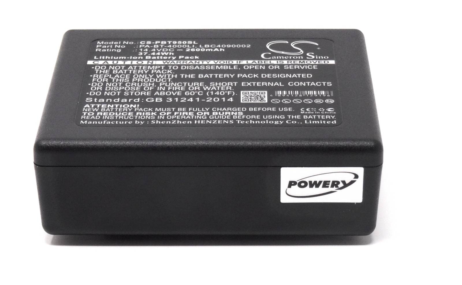 Powery Akku für Drucker Brother PT-D800W, 14,4V, Li-Ion