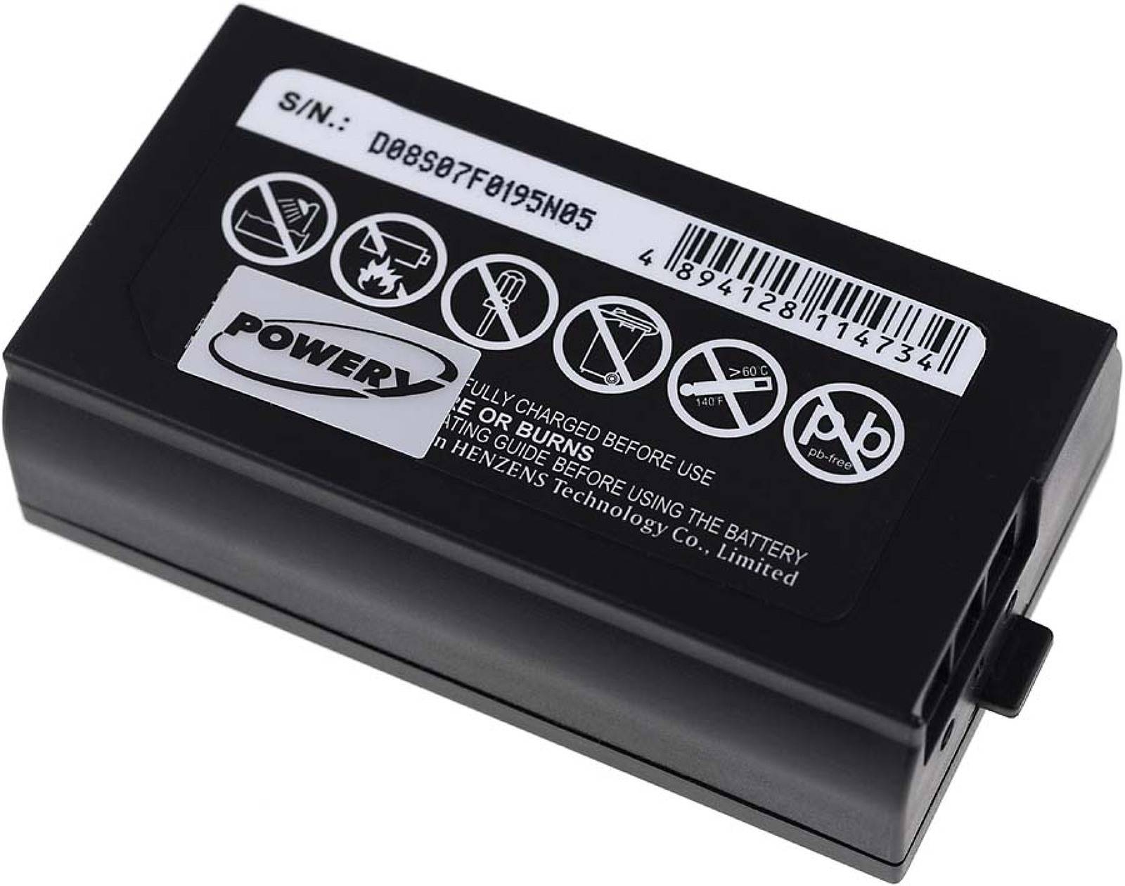 Powery Akku für Drucker Brother Typ BA-E001, 7,4V, Li-Ion