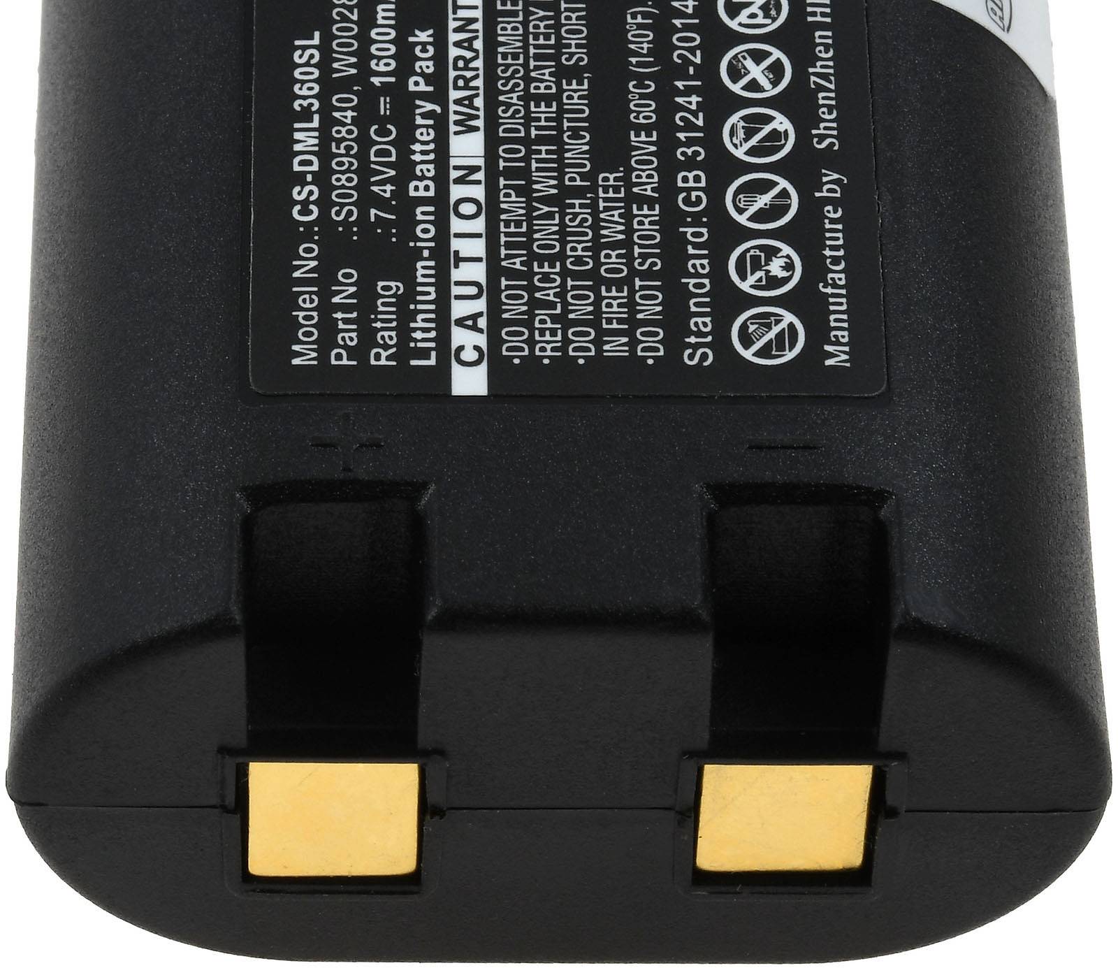 Powery Akku für Etikettendrucker Dymo Typ W002856, 7,4V, Li-Ion