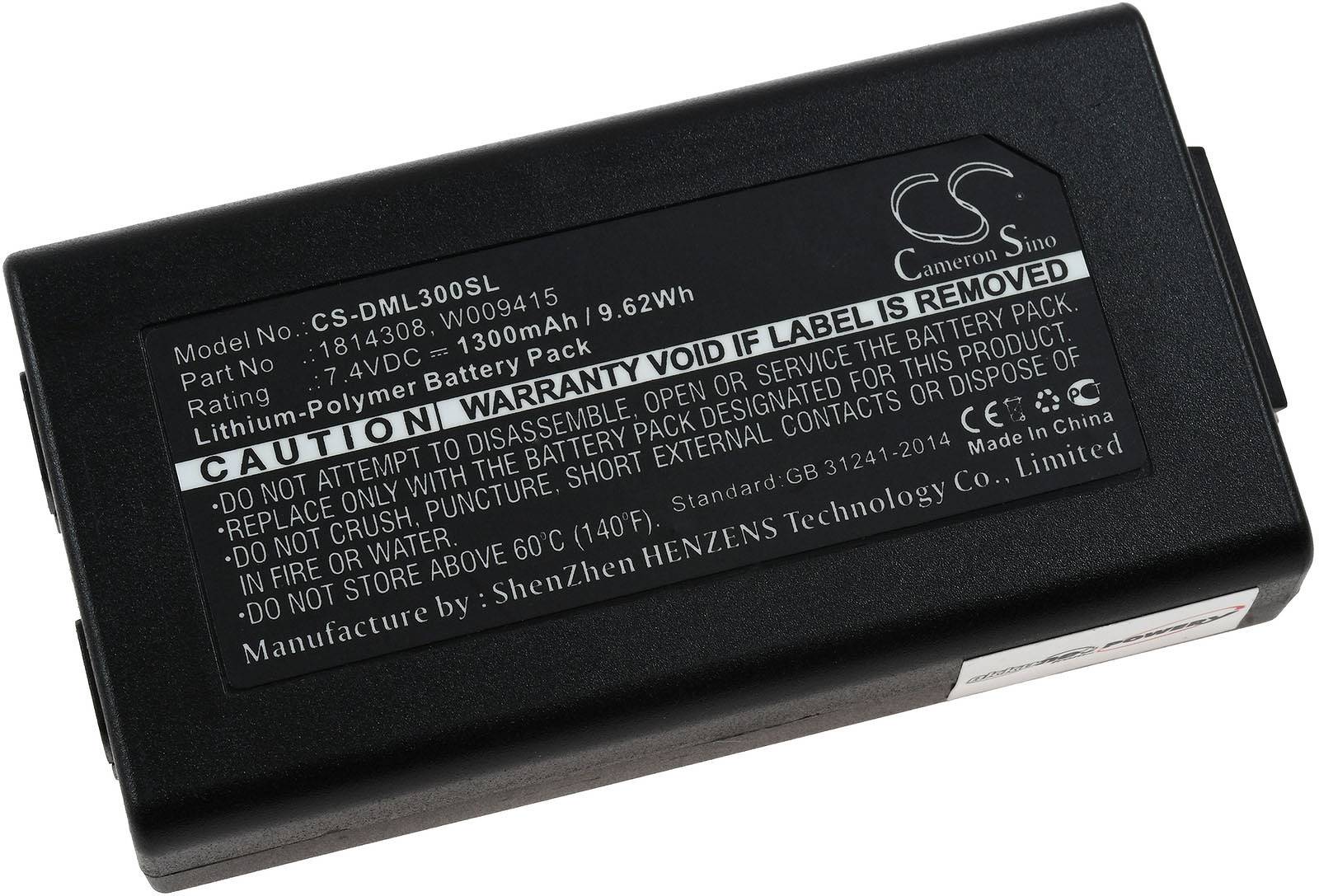 Powery Akku für Etikettendrucker Dymo LabelManager 500TS / Typ 1814308, 7,4V, Li-Polymer