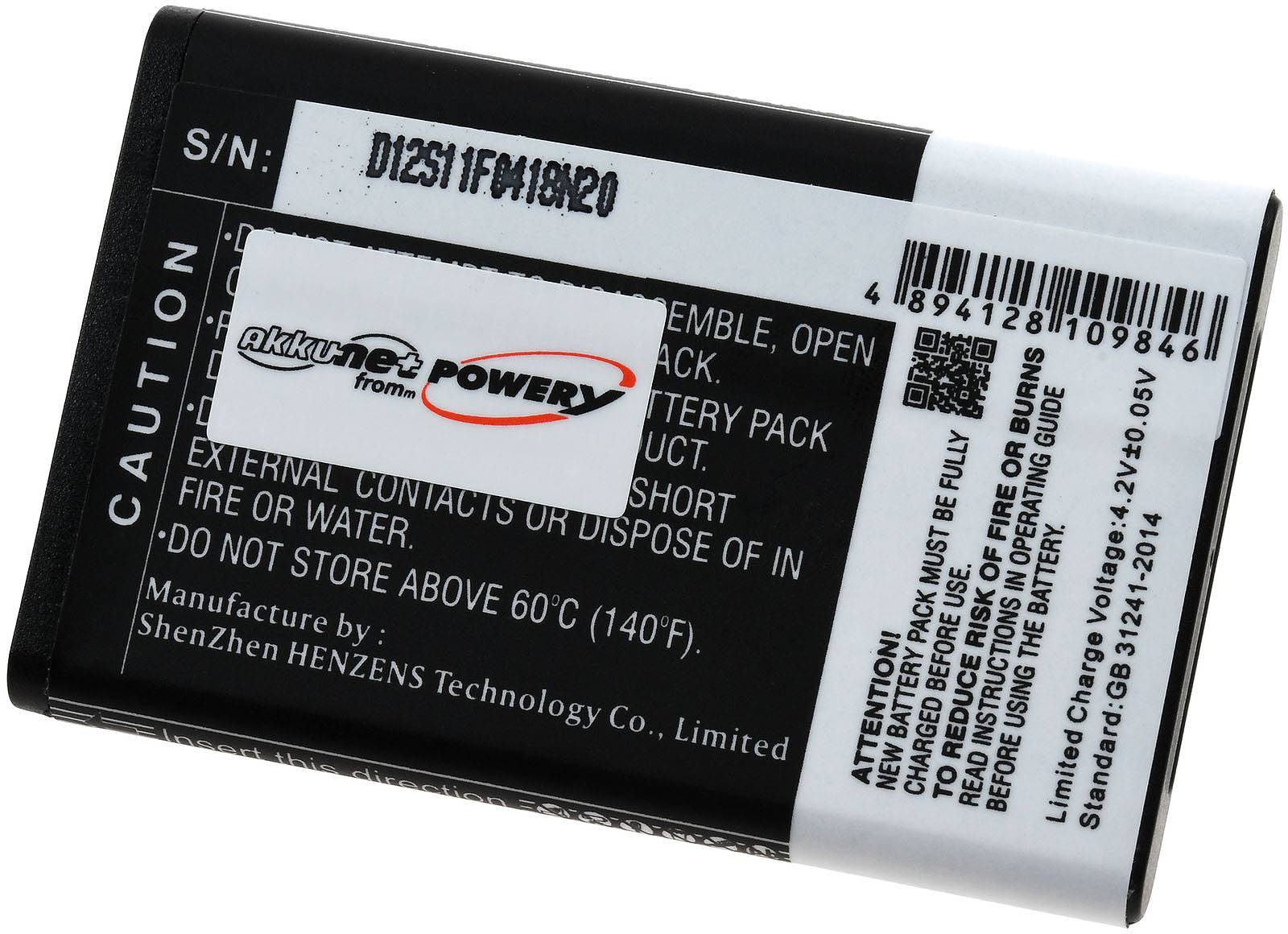 Powery Akku für Sony-Ericsson Vivaz, 3,7V, Li-Ion