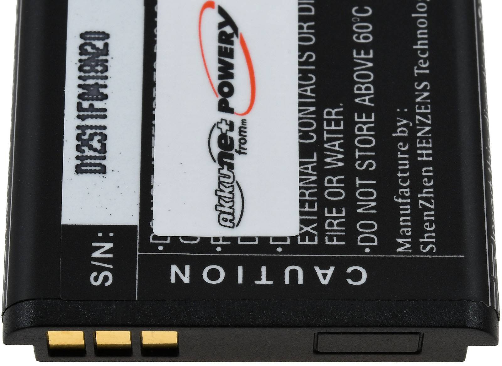 Powery Akku für Sony-Ericsson Vivaz, 3,7V, Li-Ion